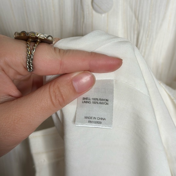 tularosa metallic gold stripe sleeveless mini dress - Picture 4 of 7